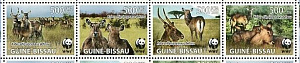 Гвинея Биссау, 2008, Антилопы, WWF, 4 марки